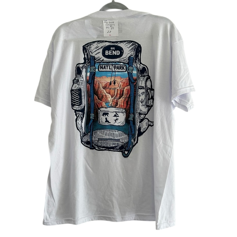 The Duck Company Unisex White Big Bend National Park T-Shirt Size XL